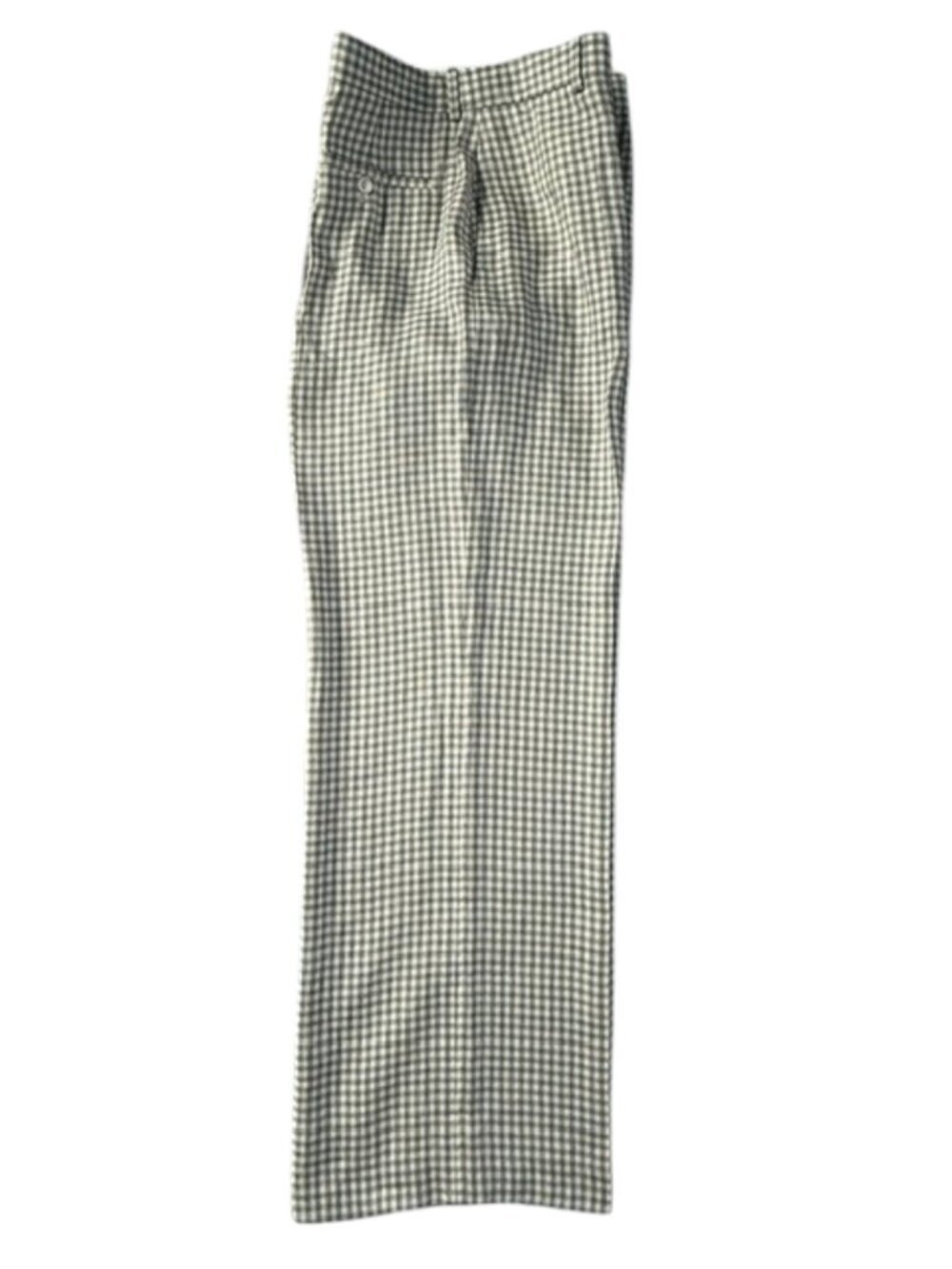 Theory Womens Pants Cream Linear Check Classic Straight Trouser Size 12 NWT $345 - Picture 13 of 16